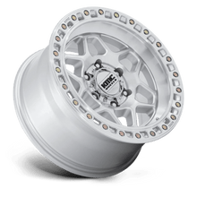 KMC KM553 TORX 17x8.5 6x120 +0 Gloss Silver W/ Machined Face