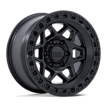 KMC KM553 TORX 17x9 6x139.7 -12 Matte Black W/ Gloss Black Lip