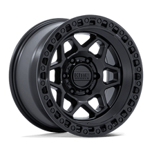 KMC KM553 TORX 17x8.5 6x120 +25 Matte Black W/ Gloss Black Lip
