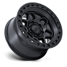 KMC KM553 TORX 17x8.5 6x114.3 +0 Matte Black W/ Gloss Black Lip