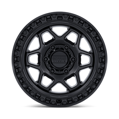 KMC KM553 TORX 17x9 5x127 -12 Matte Black W/ Gloss Black Lip