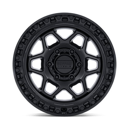 KMC KM553 TORX 17x9 6x139.7 -12 Matte Black W/ Gloss Black Lip