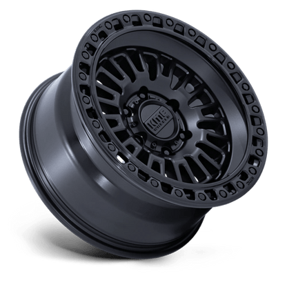 KMC KM554 AZTEC 17x8.5 6x114.3 +25 Matte Black W/ Gloss Black Lip