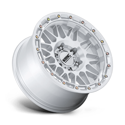 KMC KM555 ATTACK 20x9 5x127 +1 Gloss Silver W/ Machined Face