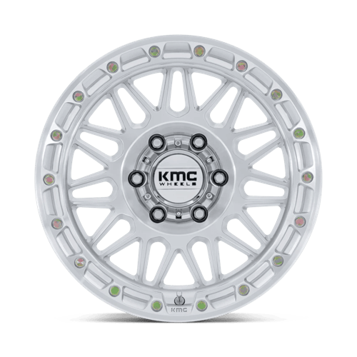KMC KM555 ATTACK 20x9 6x135 +1 Gloss Silver W/ Machined Face