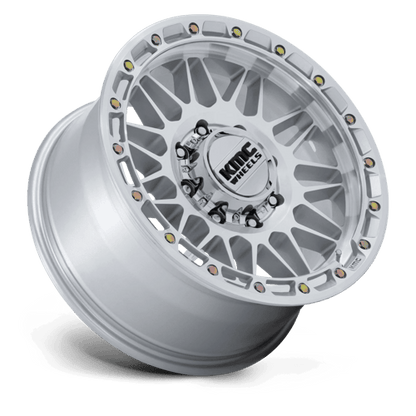 KMC KM555 ATTACK 18x9 8x165.1 +0 Gloss Silver W/ Machined Face