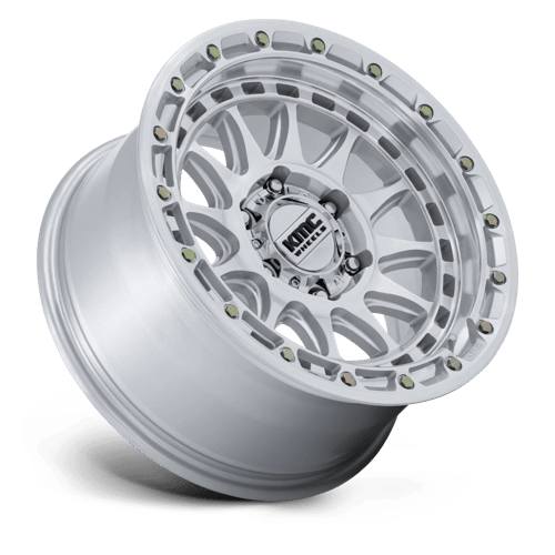 KMC KM556 CRUX 17x8.5 6x139.7 +0 Gloss Silver W/ Machined Face