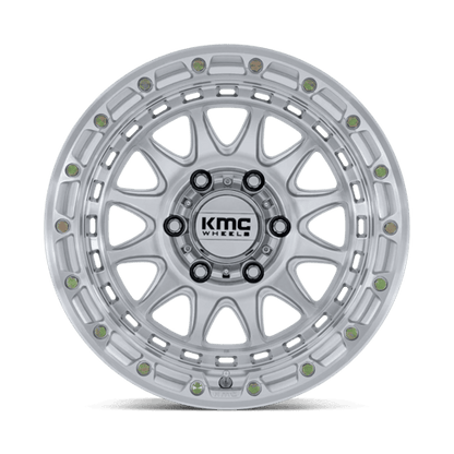 KMC KM556 CRUX 18x9 6x139.7 +18 Gloss Silver W/ Machined Face