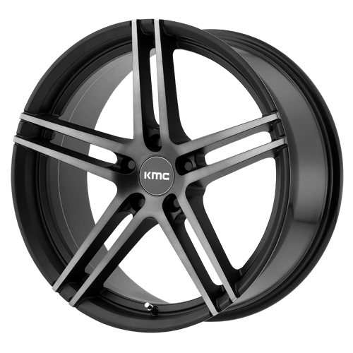 KMC KM703 MONOPHONIC 20x10 5x114.3 +45 Satin Black W/ Titan-Blk Face