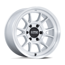 KMC KM729 RANGE 5x127 Gloss Silver W/ Machined Face