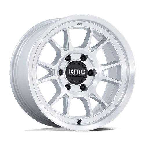 KMC KM729 RANGE 5x150 Gloss Silver W/ Machined Face