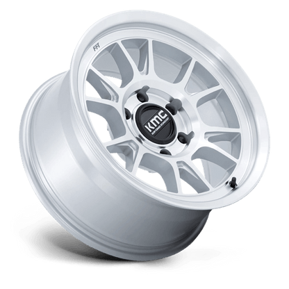 KMC KM729 RANGE 6x135 Gloss Silver W/ Machined Face