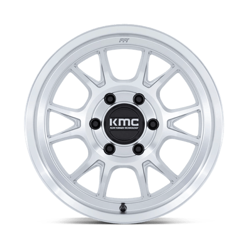 KMC KM729 RANGE 6x135 Gloss Silver W/ Machined Face