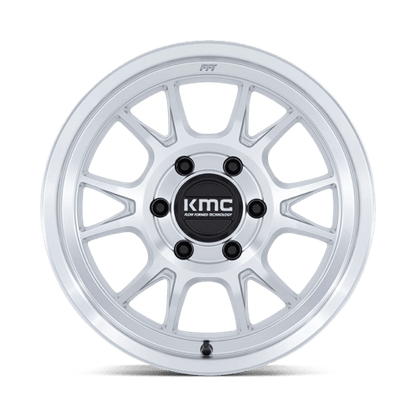KMC KM729 RANGE 6x135 Gloss Silver W/ Machined Face