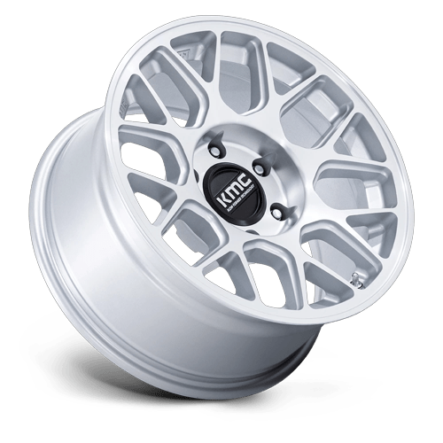 KMC KM730 HATCHET 5x127 Gloss Silver W/ Machined Face