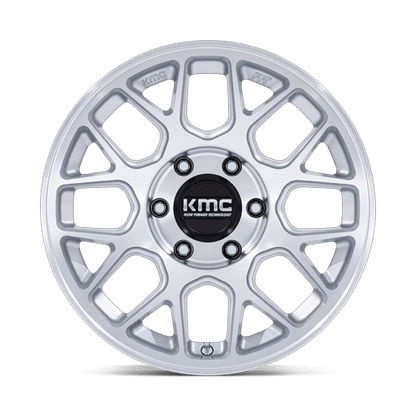KMC KM730 HATCHET 6x135 Gloss Silver W/ Machined Face
