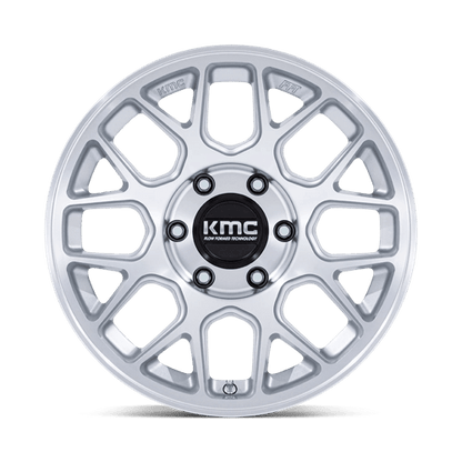 KMC KM730 HATCHET 6x114.3 Gloss Silver W/ Machined Face