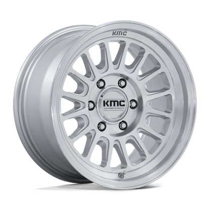 KMC KM733 IMPACT FFT 6x114.3 Gloss Silver W/ Machined Face