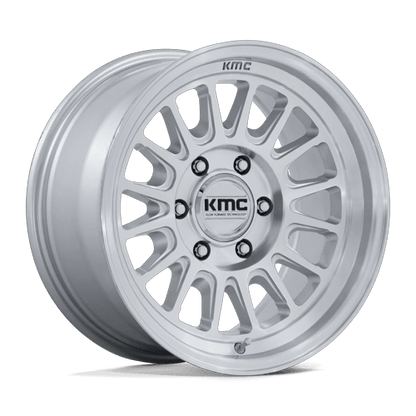 KMC KM733 IMPACT FFT 5x127 Gloss Silver W/ Machined Face