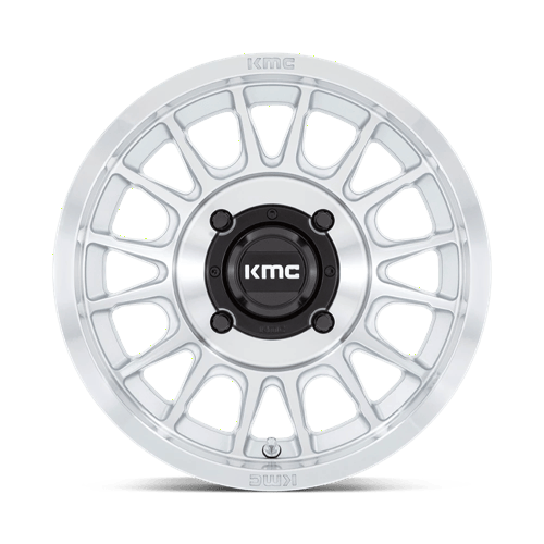 KMC Powersports KS138 IMPACT UTV 4x137 Silver W/ Machined Face