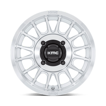 KMC Powersports KS138 IMPACT UTV 4x137 Silver W/ Machined Face