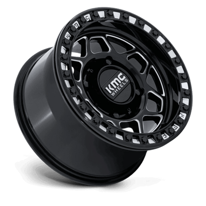 KMC Powersports KS241 TORX UTV BEADLOCK 4x137 Gloss Black Milled