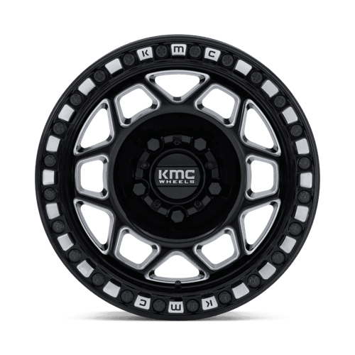 KMC Powersports KS241 TORX UTV BEADLOCK 5x114.3 Gloss Black Milled