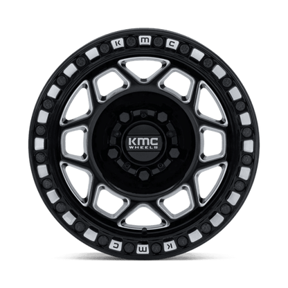 KMC Powersports KS241 TORX UTV BEADLOCK 5x114.3 Gloss Black Milled