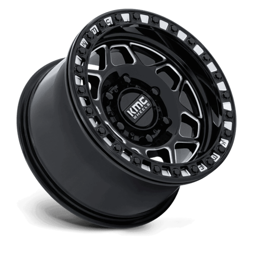 KMC Powersports KS241 TORX UTV BEADLOCK 6x139.7 Gloss Black Milled