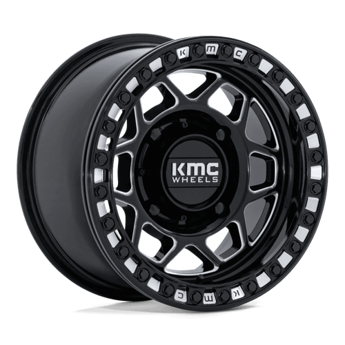 KMC Powersports KS241 TORX UTV BEADLOCK 4x137 Gloss Black Milled