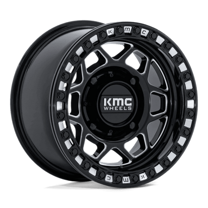 KMC Powersports KS241 TORX UTV BEADLOCK 4x137 Gloss Black Milled