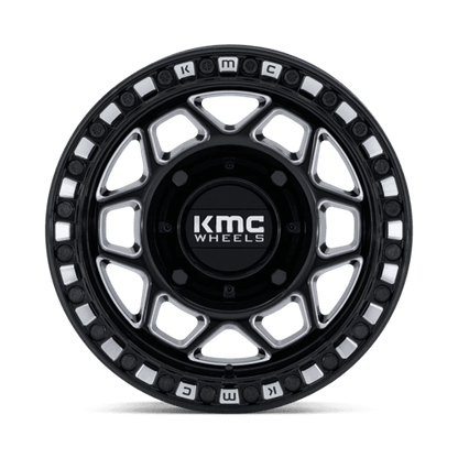 KMC Powersports KS241 TORX UTV BEADLOCK 4x137 Gloss Black Milled