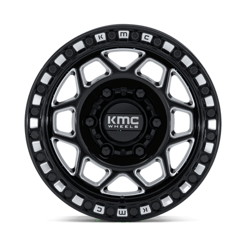 KMC Powersports KS241 TORX UTV BEADLOCK 6x139.7 Gloss Black Milled