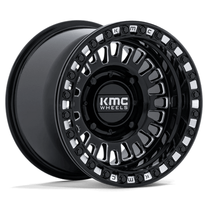 KMC Powersports KS242 AZTEC UTV BEADLOCK 4x156 Gloss Black Milled