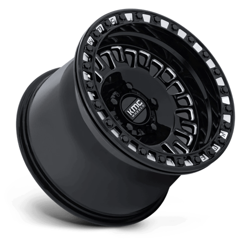 KMC Powersports KS242 AZTEC UTV BEADLOCK 5x114.3 Gloss Black Milled