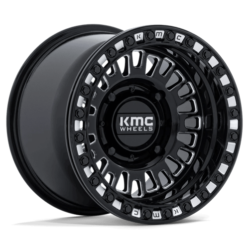 KMC Powersports KS242 AZTEC UTV BEADLOCK 4x137 Gloss Black Milled