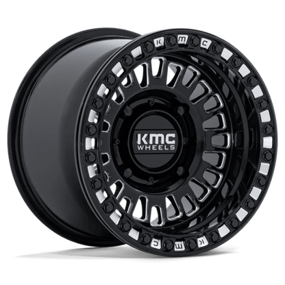 KMC Powersports KS242 AZTEC UTV BEADLOCK 4x137 Gloss Black Milled