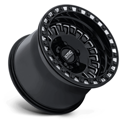 KMC Powersports KS242 AZTEC UTV BEADLOCK 5x114.3 Gloss Black Milled
