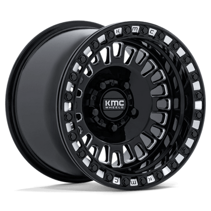KMC Powersports KS242 AZTEC UTV BEADLOCK 5x114.3 Gloss Black Milled