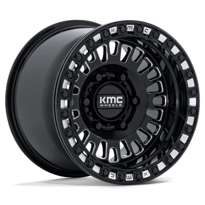 KMC Powersports KS242 AZTEC UTV BEADLOCK 6x139.7 Gloss Black Milled