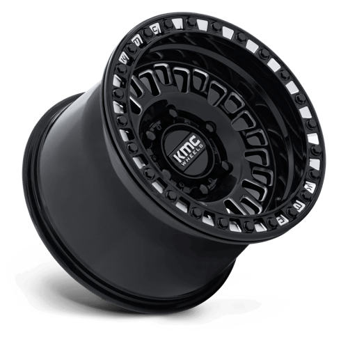 KMC Powersports KS242 AZTEC UTV BEADLOCK 6x139.7 Gloss Black Milled