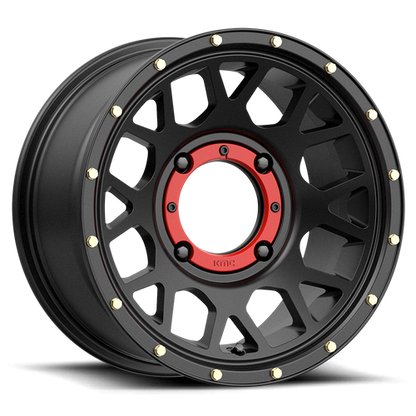 KMC Powersports KS135 GRENADE UTV 4x137 Satin Black