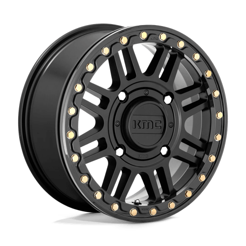 KMC Powersports KS250 CAGE UTV BEADLOCK 4x137 Satin Black W/ Gloss Black Rg