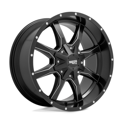 SEMI G-BLACK  W/ MILLED SPOKES