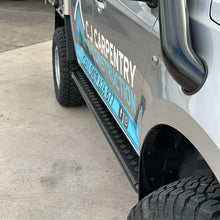 Mazda BT-50 2021+ Rock Sliders / Side Steps - Flat - P/C Ally Checkerplate Tread
