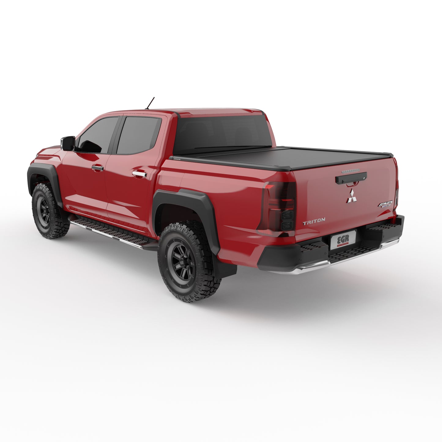 Mitsubishi Triton MV 2024 with EGR fender flares installed, enhancing stance and guarding against road debris