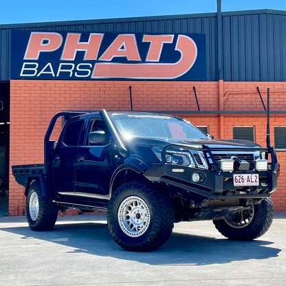 Nissan Navara NP300 Rock Sliders / Side Steps - Powdercoated