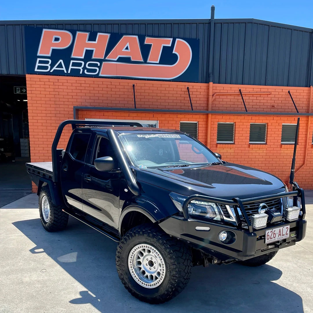 Nissan Navara NP300 Rock Sliders / Side Steps - Powdercoated