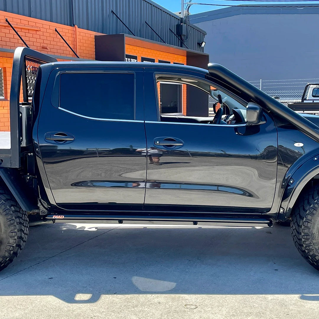Nissan Navara NP300 Rock Sliders / Side Steps - Powdercoated