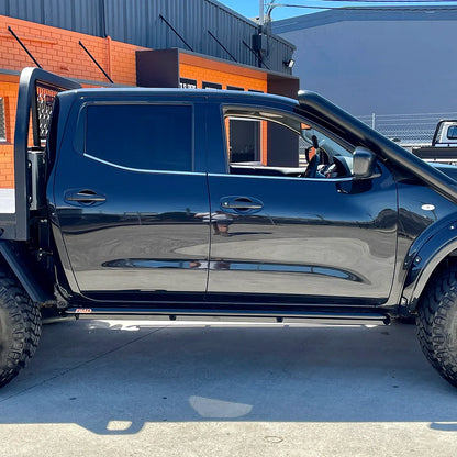 Nissan Navara NP300 Rock Sliders / Side Steps - Powdercoated